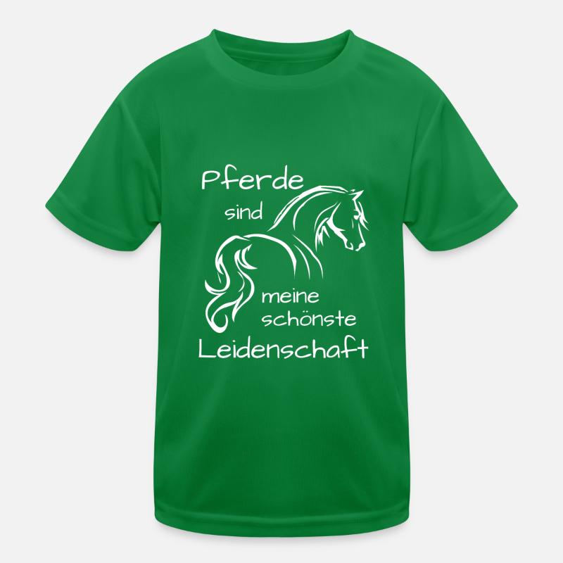 Pferde Leidenschaft Kinder Funktions-T-Shirt