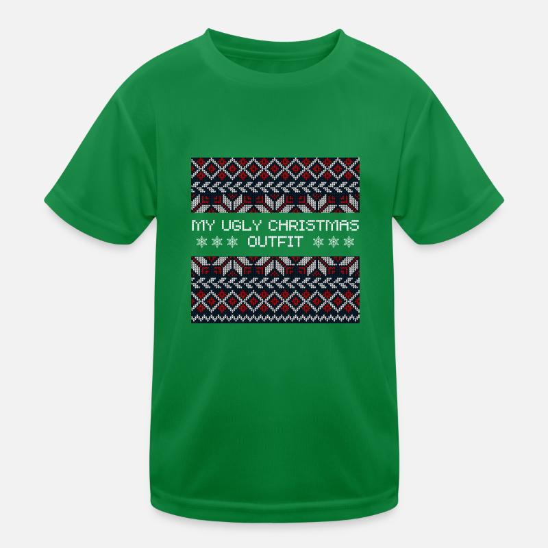 Ugly Christmas Geschenk Kinder Funktions-T-Shirt