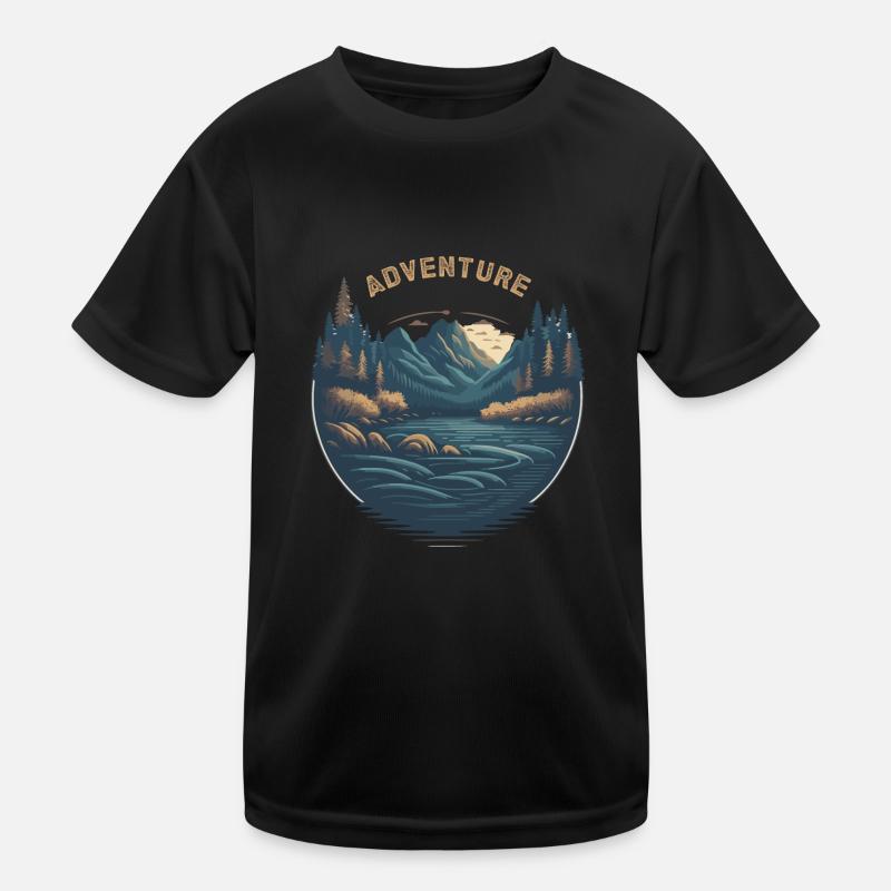 Hunter, Mountaineer, Hiker, Adventure Kids Functional T-Shirt