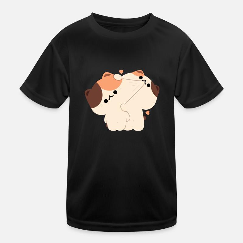 Couple de chats Tortie T-shirt sport Enfant