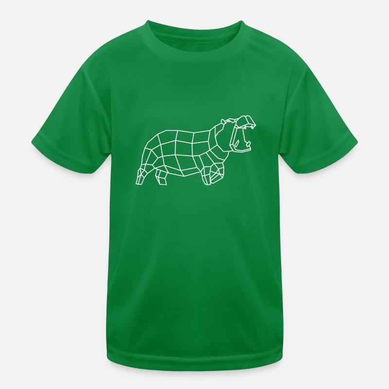 White Hippo Kids Functional T-Shirt