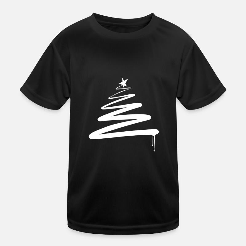 Christmas Tree Christmas Tree Graffiti Kids Functional T-Shirt
