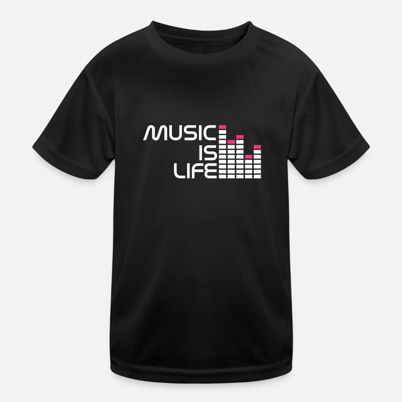 music is life equalizer r DE Kinder Funktions-T-Shirt