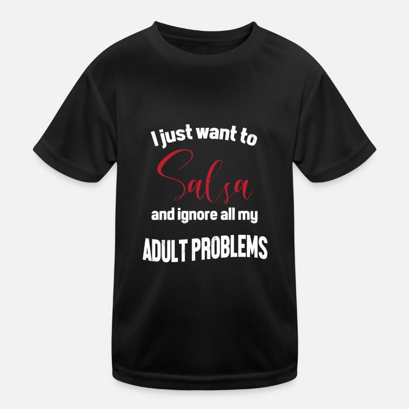 Salsa Dancer Dancer Kids Functional T-Shirt