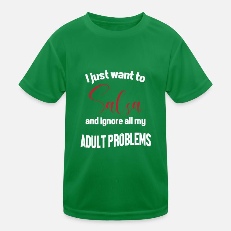 Salsa Dancer Dancer Kids Functional T-Shirt