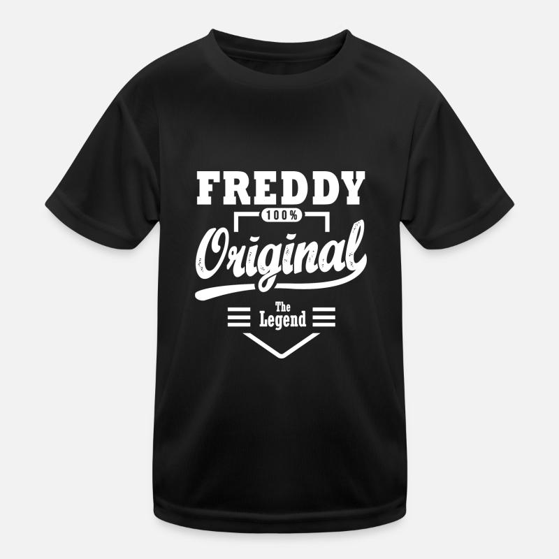 Freddy Gift Original Personalized Name Freddy Kids Functional T-Shirt