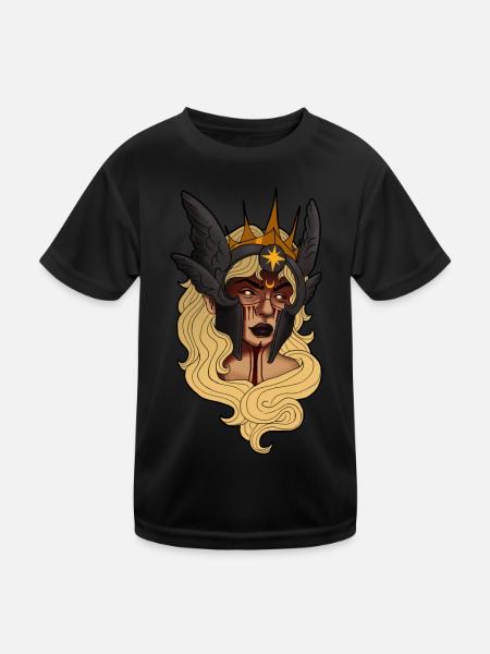 Fantasy Design Schildmaid Viking Vikings - Kids Functional T-Shirt - black - Front