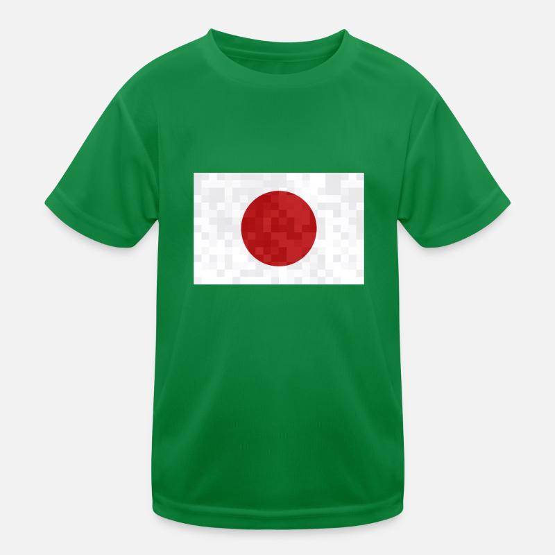 Drapeau du Japon utilisé Look Nihon Drapeau japonais T-shirt sport Enfant