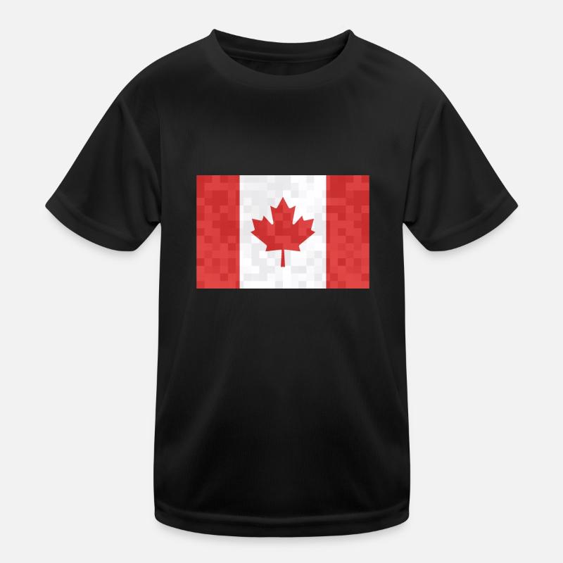 Canada Flag Maple Leaf Canadian Flag Canada Kids Functional T-Shirt