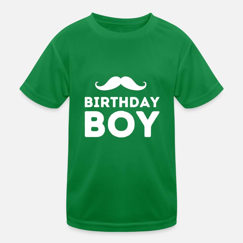 Birthday Boy Junge Bart Geschenk Kinder Funktions-T-Shirt