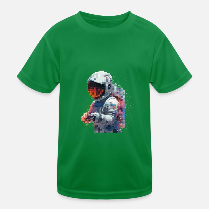 Astronaut Digital Art Space Explorer Kinder Funktions-T-Shirt