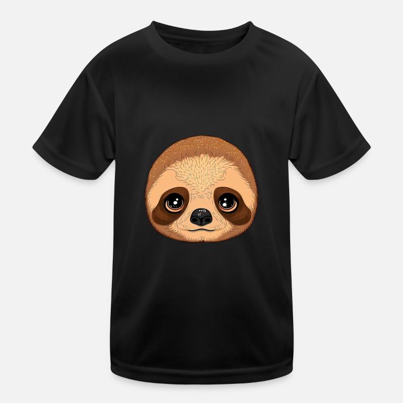Baby Faultier Gesicht Kinder Funktions-T-Shirt