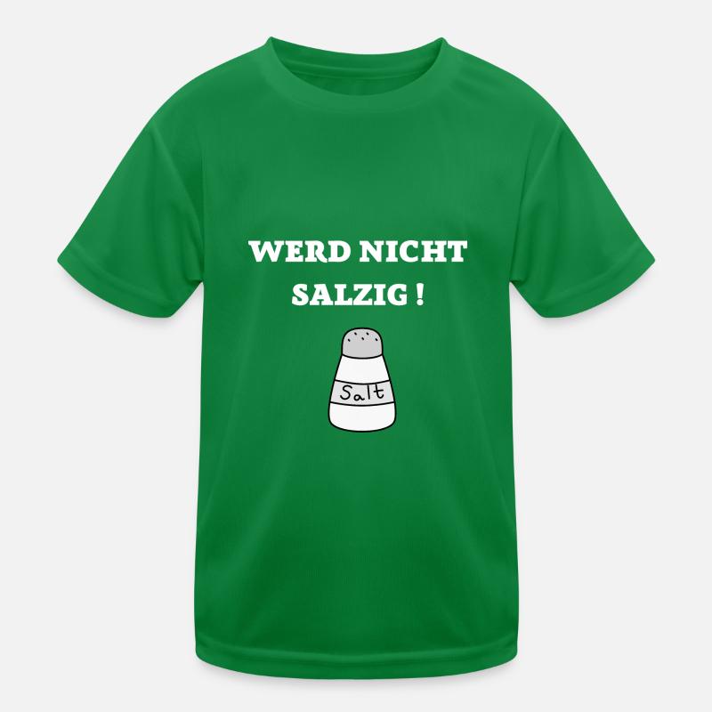 WERD NICHT SALZIG GAMING TSHIRT Kinder Funktions-T-Shirt
