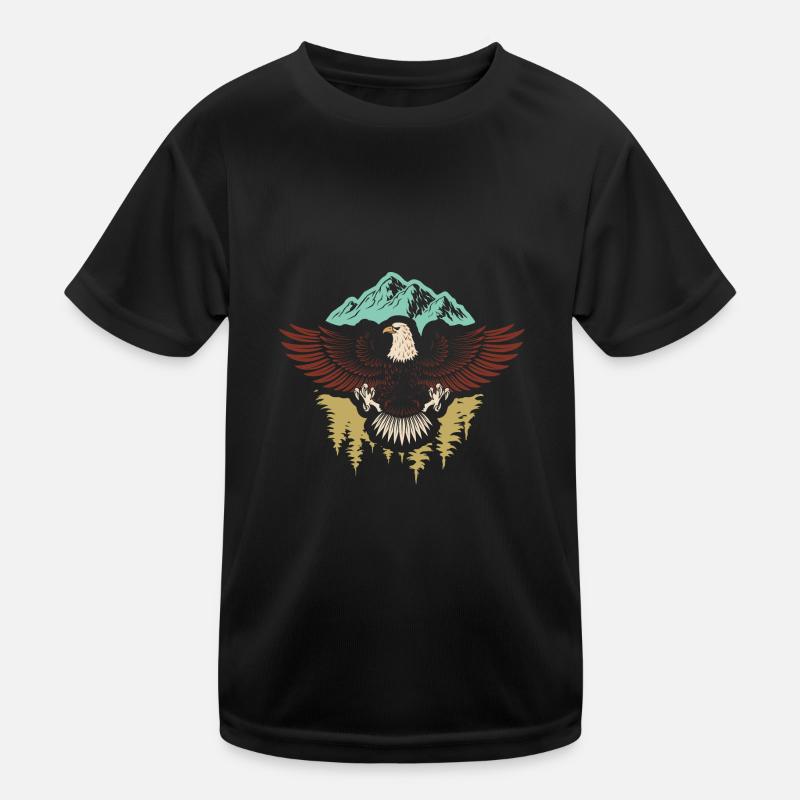 Majestic Flying American Bald Eagle Kinder Funktions-T-Shirt