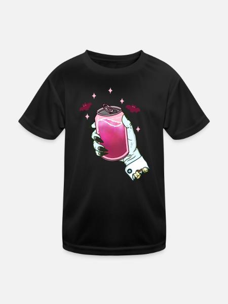 Soda for Vampire - Kids Functional T-Shirt - black - Front
