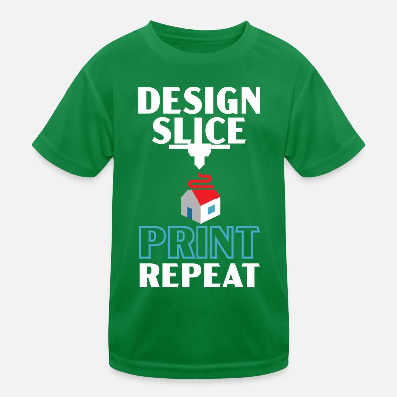 Design Slice Printing Répétition Machiniste Impression 3D T-shirt sport Enfant