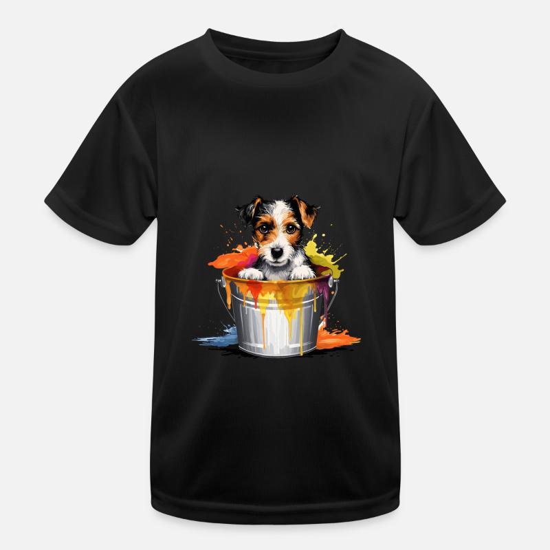Foxterrier Hund Hunderasse Kinder Funktions-T-Shirt