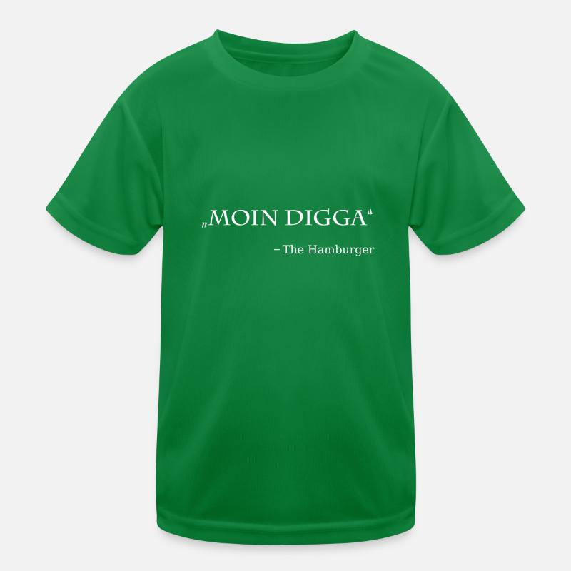 Moin Digga, the Hamburger Kinder Funktions-T-Shirt