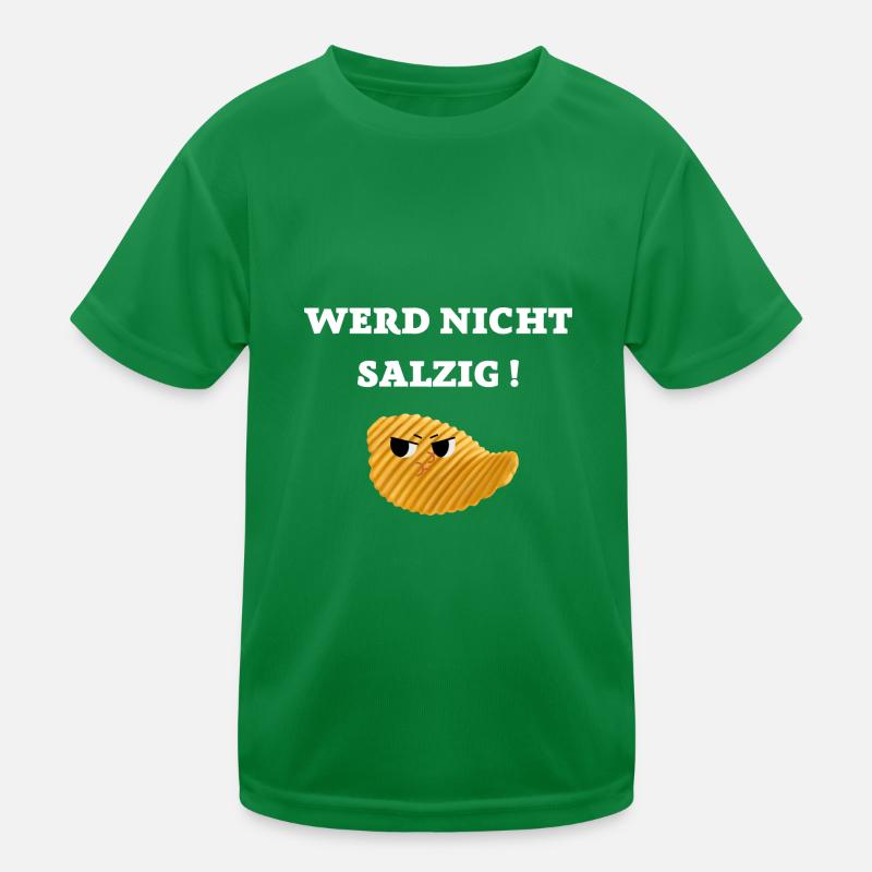 WERD NICHT SALZIG GAMING TSHIRT Kinder Funktions-T-Shirt