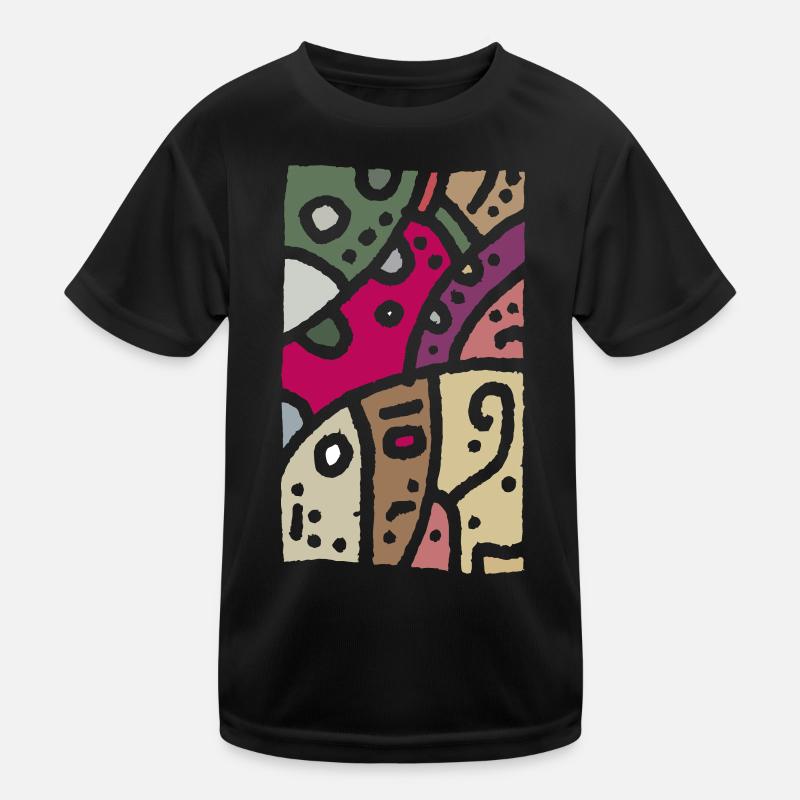 Muster Kunst - Ethno Farbe Kinder Funktions-T-Shirt