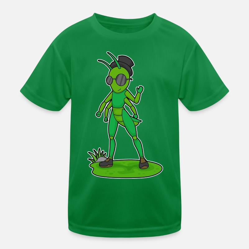 Caterpillar Glasses Kids Functional T-Shirt
