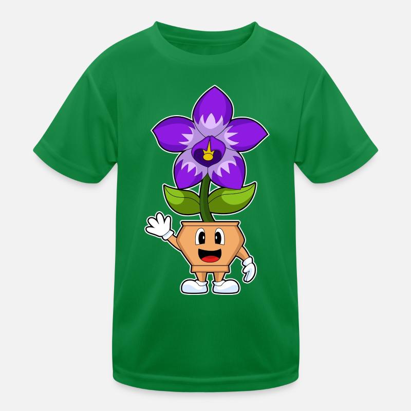 Lustige Orchidee Kinder Funktions-T-Shirt