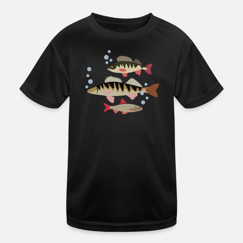 Fisch Kinder Funktions-T-Shirt