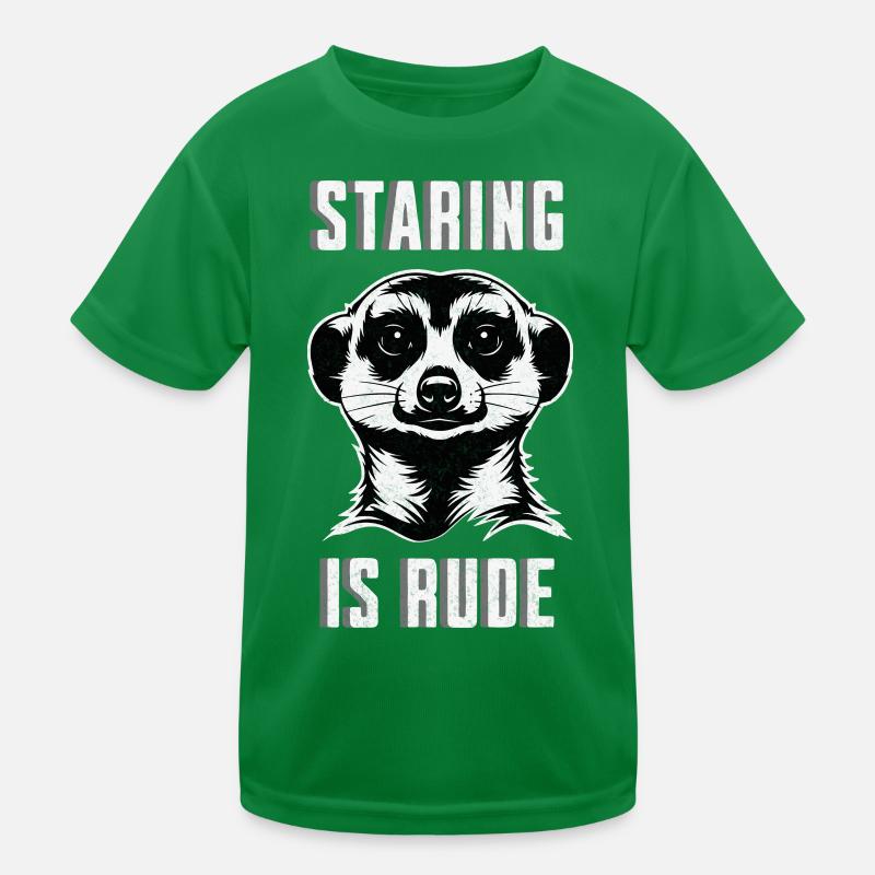 Fixer des suricates est impoli - Chemise drôle d’animal T-shirt sport Enfant
