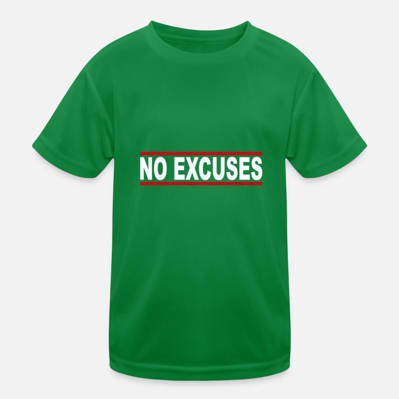 No Excuses Kids Functional T-Shirt