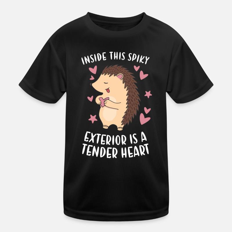 Inside This Spiky Exterior Is A Tender Heart Kids Functional T-Shirt