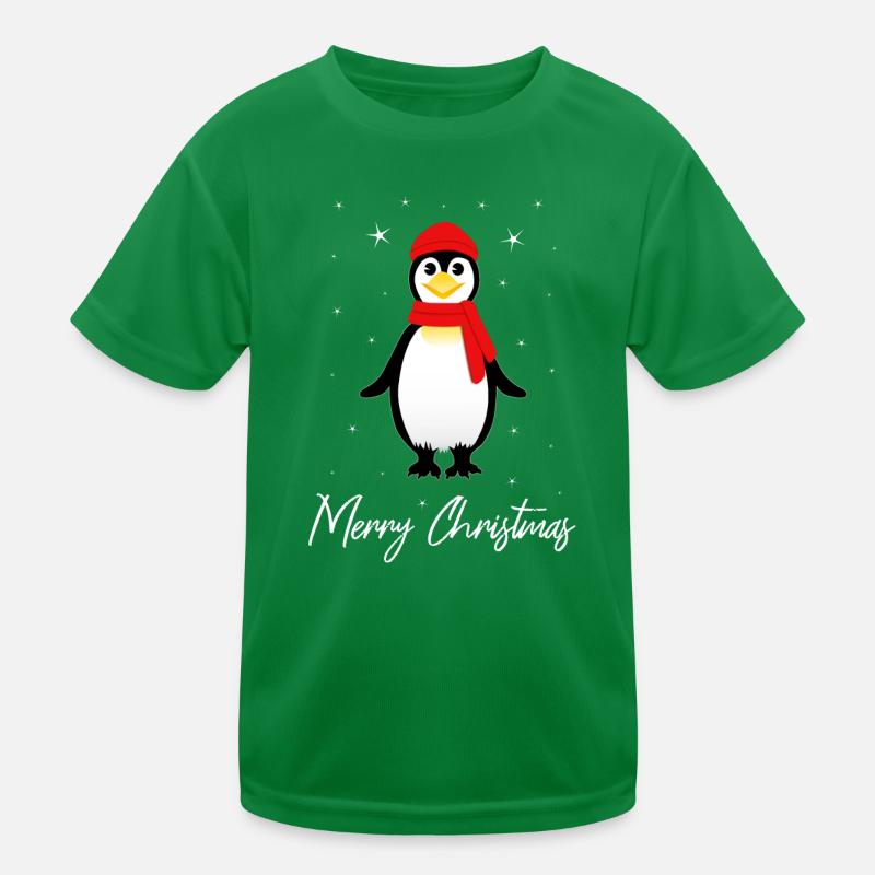 Joyeux Noël Pingouin Noël T-shirt sport Enfant