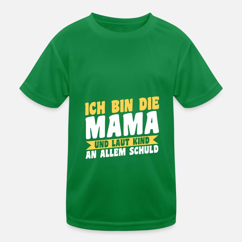 Mutter Team Mama Kinder Funktions-T-Shirt