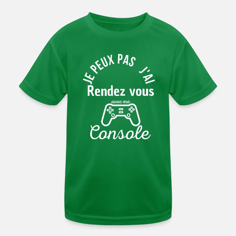 Je peux pas j ai rendez vous avec ma console T-shirt sport Enfant