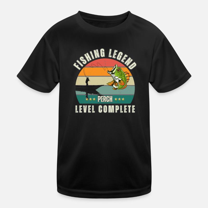 Légende de pêche - Niveau « Perche » terminé T-shirt sport Enfant