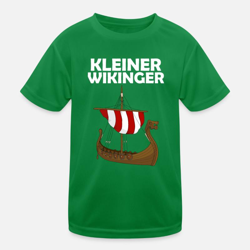 Kinder Wikinger Schiff kleiner Wikinger Kinder Funktions-T-Shirt