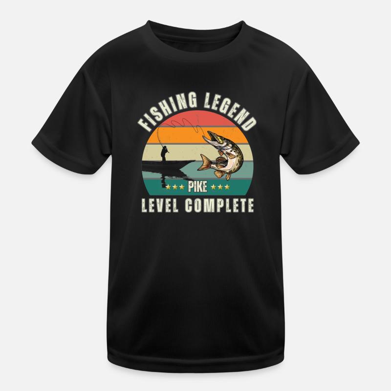 Légende de pêche - Niveau « Broche » terminé T-shirt sport Enfant