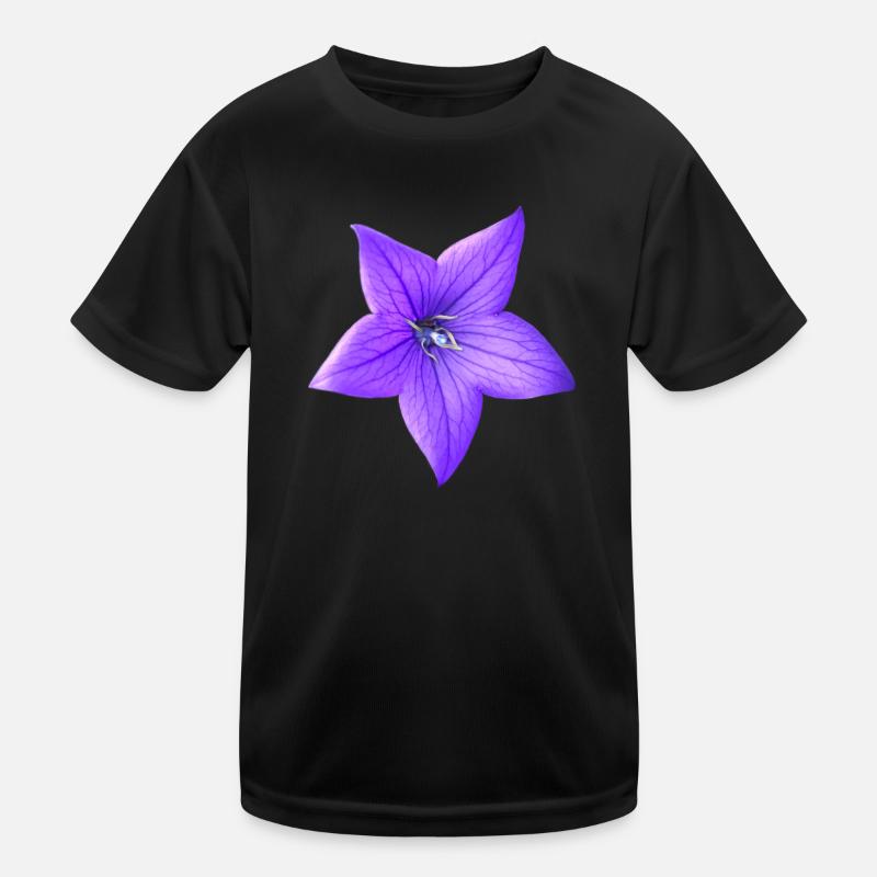 purple flower Kids Functional T-Shirt