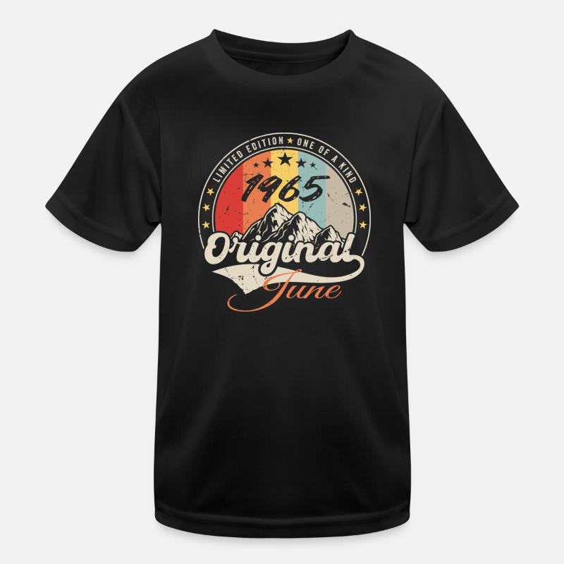Juni 1965 Original 1965 Jahrestag 1965 Juni Kinder Funktions-T-Shirt