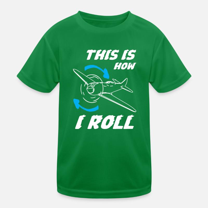 Pilot This is How I Roll Kinder Funktions-T-Shirt