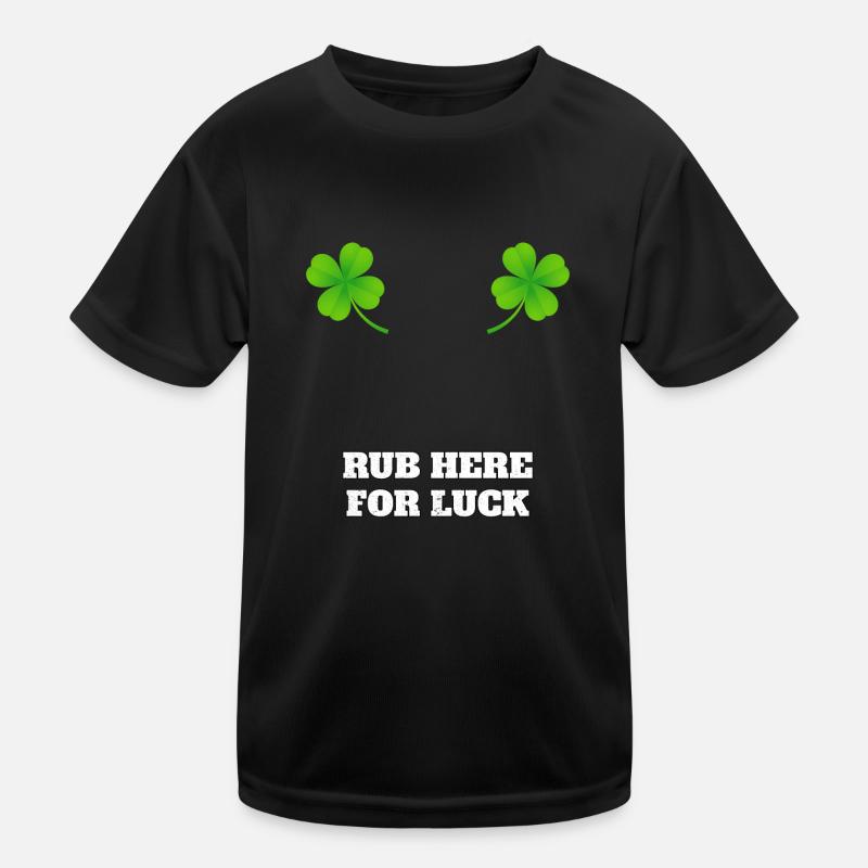 Rub here for luck Kids Functional T-Shirt
