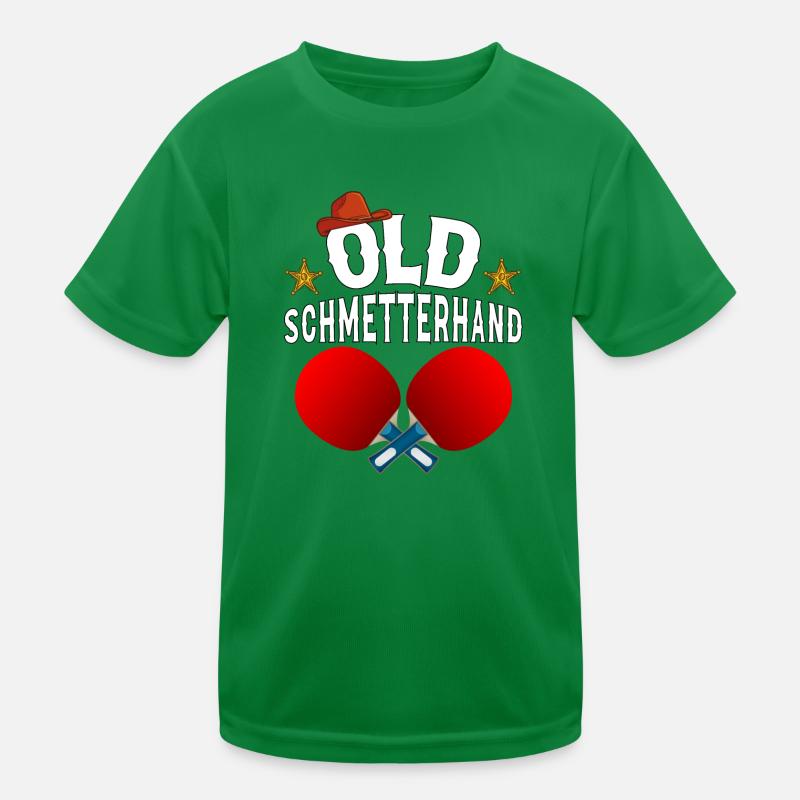 Vieux papillon main Tennis de Table Design T-shirt sport Enfant