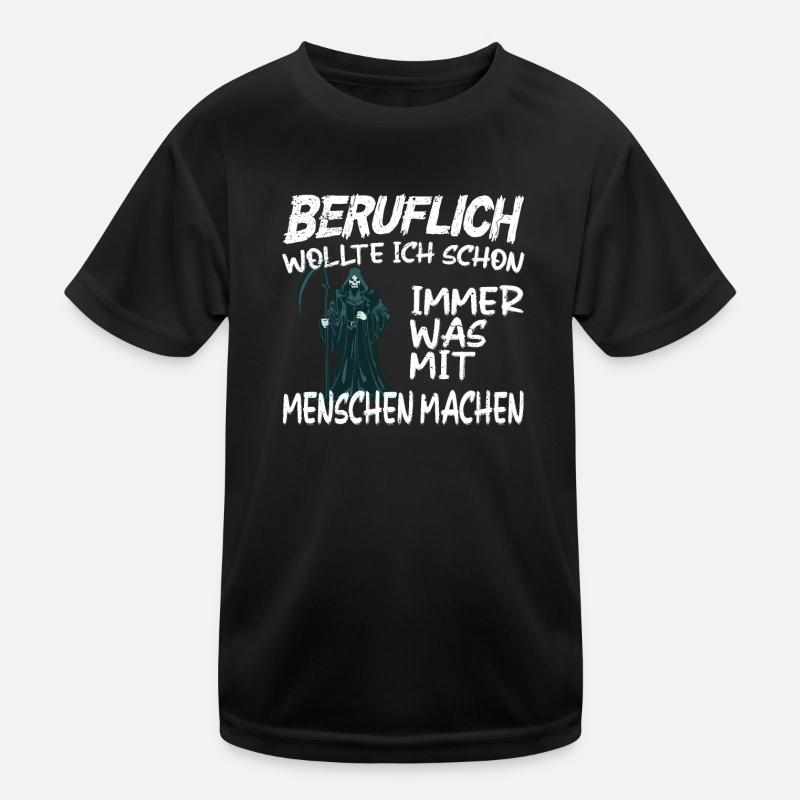 Doing something with people professionally - Grim Reaper Kids Functional T-Shirt