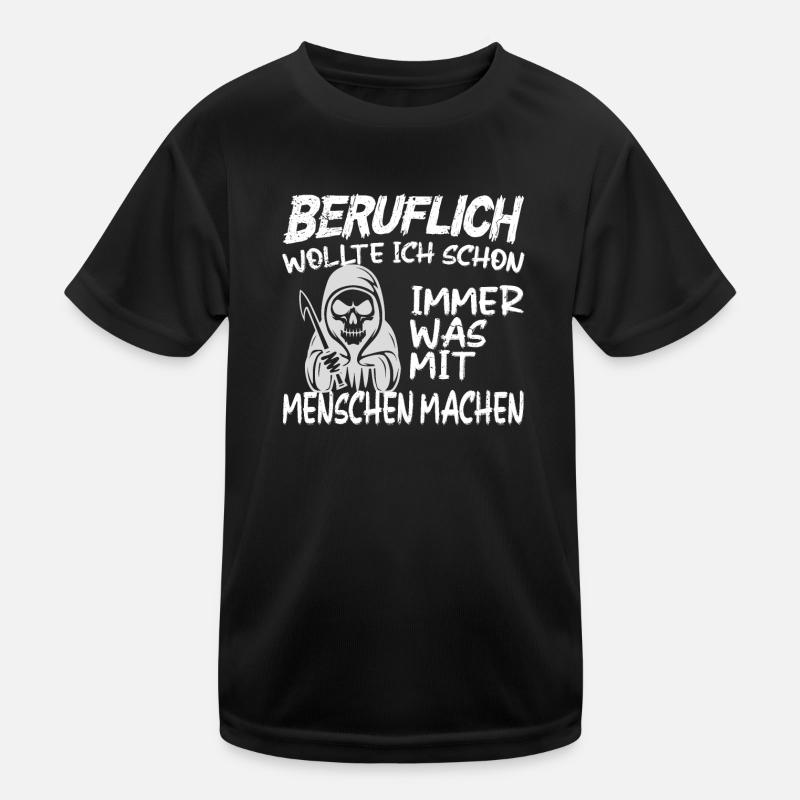 Doing something with people professionally - Grim Reaper Kids Functional T-Shirt
