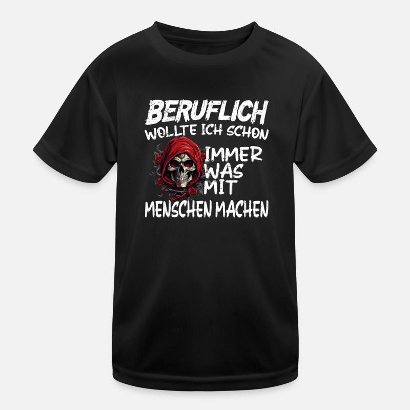 Doing something with people professionally - Grim Reaper Kids Functional T-Shirt