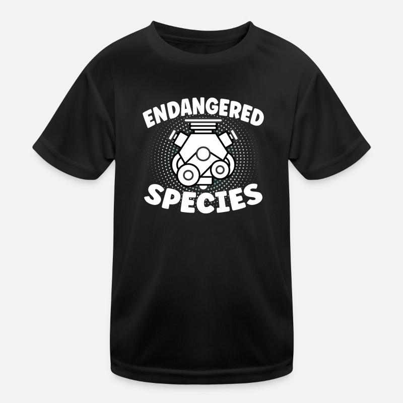 Espèces menacées - Conception de la combustion des moteurs T-shirt sport Enfant