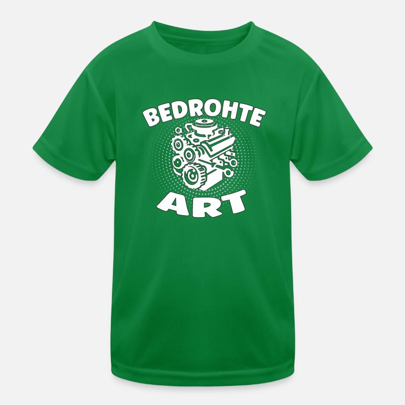 Espèces menacées - Conception de voitures à moteur à combustion interne T-shirt sport Enfant