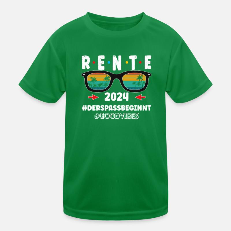 Rente 2024 - der Spaß beginnt Kinder Funktions-T-Shirt