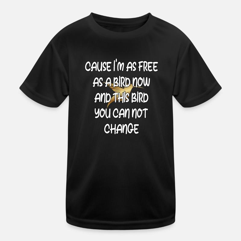 Frei wie ein Vogel: Unveränderlicher Geist Kinder Funktions-T-Shirt