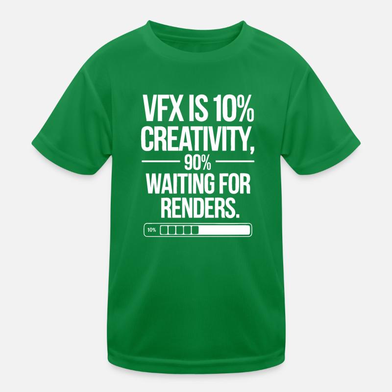 VFX, c’est 10% de créativité et 90% d’attente de rendu T-shirt sport Enfant