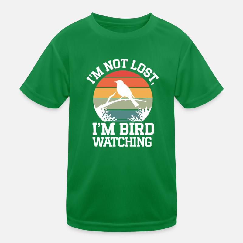 Bird Watching – Funny Nature Lover Design Kids Functional T-Shirt